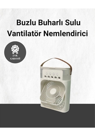 Spreyli Mini Masaüstü Fan 500ml Su Hazneli, 3 Kademeli Soğutucu