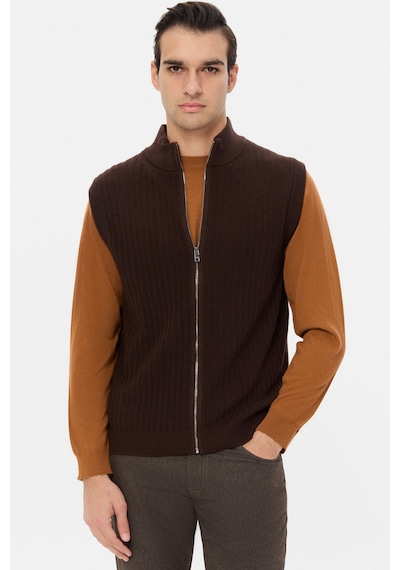 Twn Slim Fit Kahverengi Süveter 5ec060011237m 201