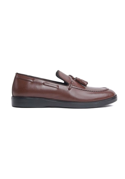 Mubiano Hakiki Deri Mbd100-tb Taba Püsküllü Erkek Spor Ayakkabı & Loafer Taba