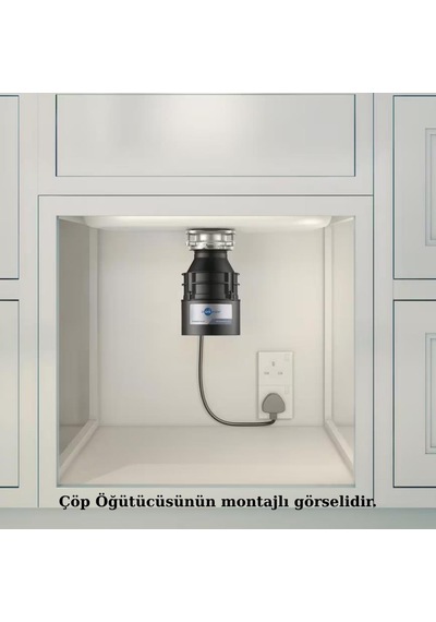 İnsinkerator Standard 460 Model Çöp Öğütücü, Ev Tipi, 380 W, 0.55 Hp Siyah