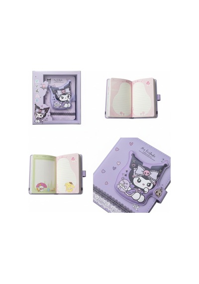 Sanrio Karakterli Yumuşak Kapaklı Defter Mor