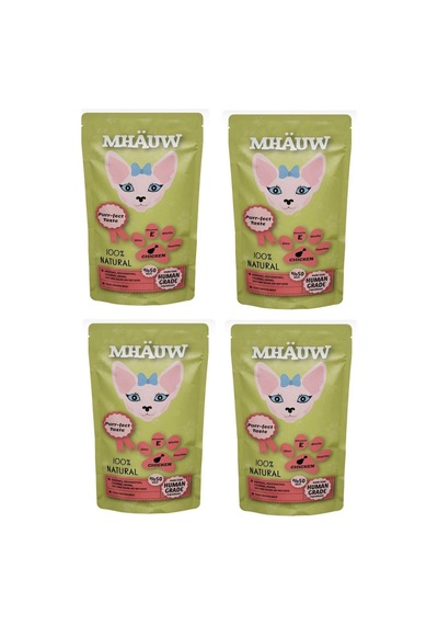 Mhauw Tavuklu Çorba Kedi Ödülü 80 Gr 4 Adet
