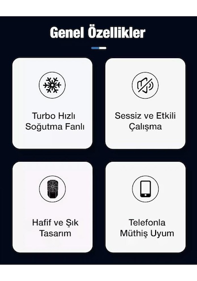 Memo Dl-a2 Cep Telefonu Soğutma Fanı Gamer Oyuncu Radyatör Soğutucu