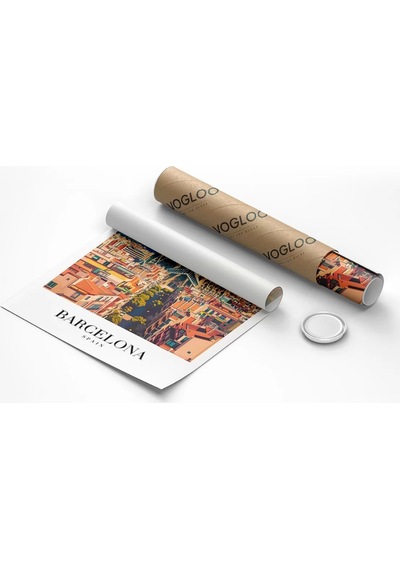 Çerçevesiz Poster Barcelona Mimari