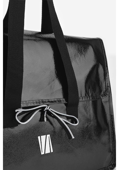 Valmenti Unisex Tekstil Siyah Orta Bez Poşet Çanta 1223 Val-3500 Orta Boy/sıyah