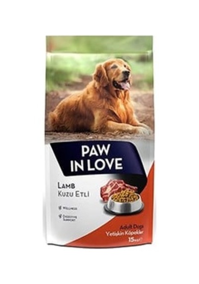 Paw İn Love Yetişkin Köpek Maması Kuzu Etli 15kg 1 Adet