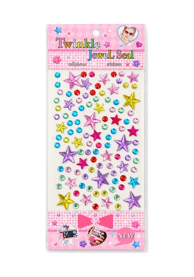 Taş & Yıldız Rhinestone Sticker Yapışkanlı Saç, Yüz, Tırnak, Vücut Ve Süs Taşı Çok Renkli