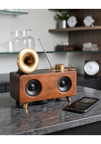 Retro Tasarımlı Bluetooth Hoparlör Uuczb6speaker1-1