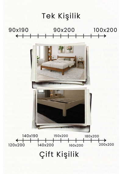 Mirage Masif Ahşap Karyola - Modern Doğal Çam Karyola Mirage Masif Ahşap Karyola - Modern Doğal Çam Karyola