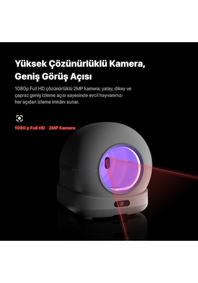 Akıllı Kameralı Kedi Tuvaleti, Çelik Mama Kabı Ve Çelik Su Pınarı 4'lü Pet Ürünleri Seti