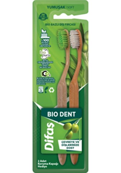 2 Adet Difaş 2'li Diş Fırçası Bio Dent