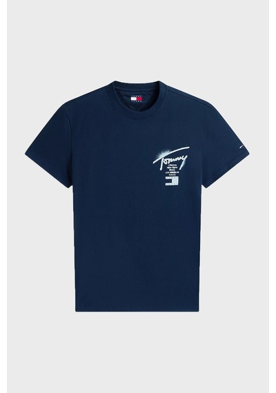 Tommy Jeans Erkek T Shirt Dm0dm22553 C1g Lacivert Lacivert