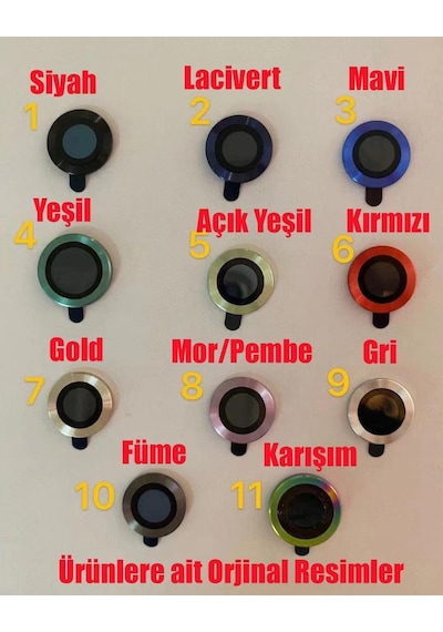 Apple Uyumlu iPhone 11 Mercek-Lens Kamera Koruyucu Gri