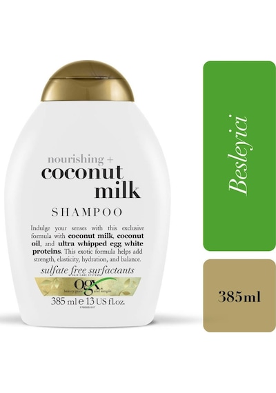 OGX Coconut Milk Besleyici Sülfatsız Şampuan 385 ml