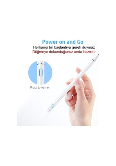 Apple Uyumlu iPad  Iphone Android Pencil Dokunmatik Stylus Kalem
