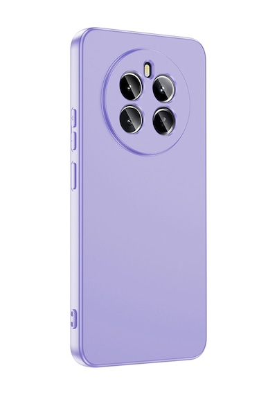 Realme 12 4g Kılıf Yumuşak Silikon Kamera Korumalı Lansman Pazarplus Lila