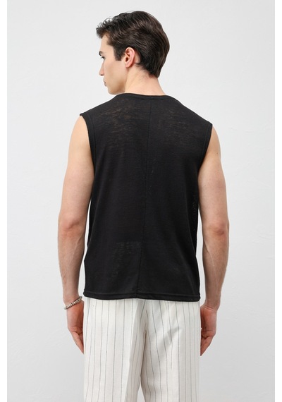 Antioch Kolsuz Erkek T-shirt Siyah