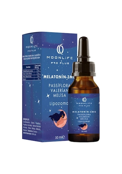 Moonlife Yetişkin Melatonin Damla Passiflora Valerian Melissa 50 Ml