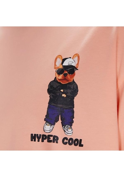 Bad Bear Hyper Bear Erkek Pembe Tişört