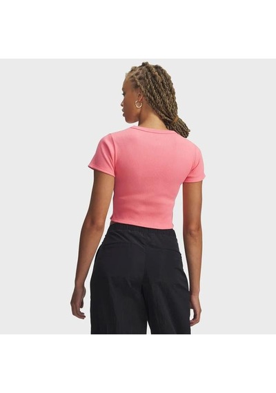 Under Armour Rival Rib Baby Kadın Pembe Polo Yaka Tişört