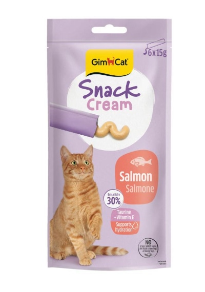 Gimcat Snack Cream Somonlu Kedi Ödülü 6x15gr