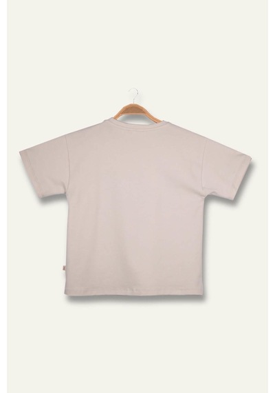 Zeyland Erkek Çoçuk Sörf Baskılı T-shirt - Taş Rengi Taş Rengi