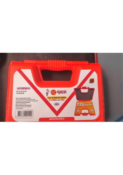 Rico 9 Parça 1/2 Torx Lokma Takımı Seti E (Dişi) 007-RC9010