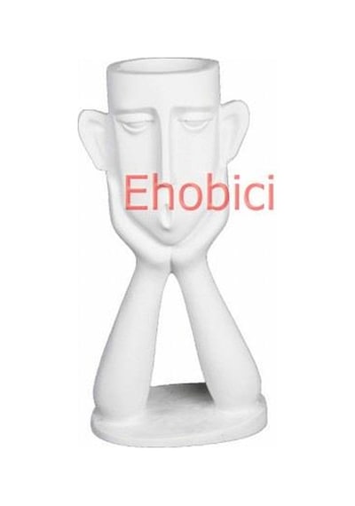 Polyester Elleri Yüzünde Soyut Saksı 25X12 Cm Hyk610
