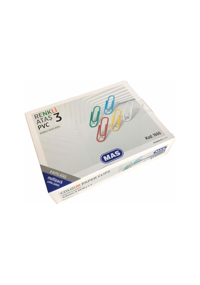 Mas Multipack Renkli Ataş Pvc Kaplı 28 Mm. 400'Lü