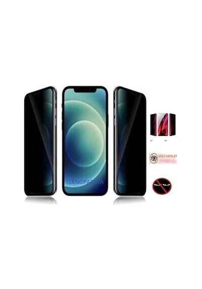 Apple  Uyumlu iPhone 14 Hayalet Privacy Gizli Görünmez Tam Kaplayan Kırılmaz Cam Ekran Koruyucu