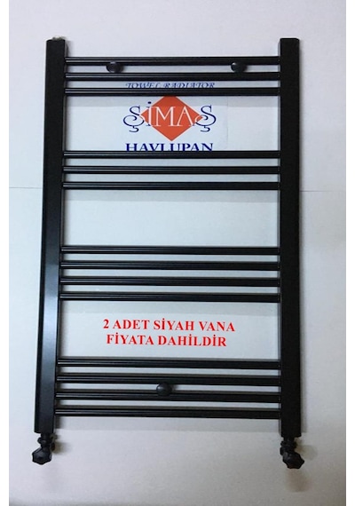500x1000 Siyah Havlupan + 2 Adet Siyah Vanalı - 14 Borulu