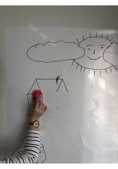 2 Tane Beyaz Akıllı Kağıt Tahta 100X150 Cm Kalem Hediyel