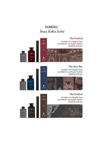 Şık Ve Dekoratif, Çubuklu Oda Kokusu - Difüzör Kundal Scent Of Moment Diffuser 200ml Temple Limon