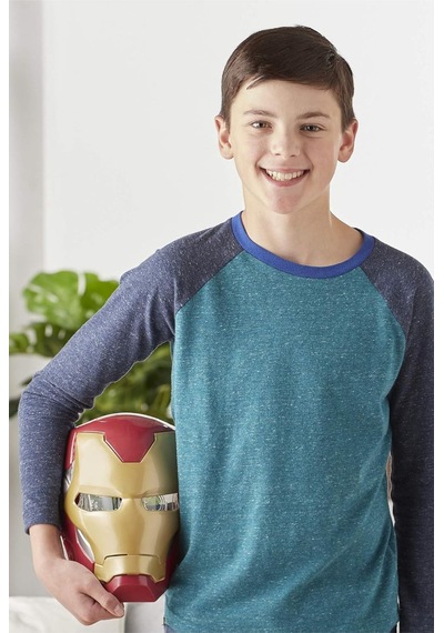Iron Man Işıklı Flip Up Mask Brown - Elektronik Maske