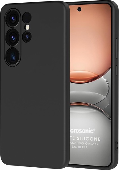 Microsonic Samsung Galaxy Uyumlu S26 Ultra Kılıf Groovy Soft Siyah -