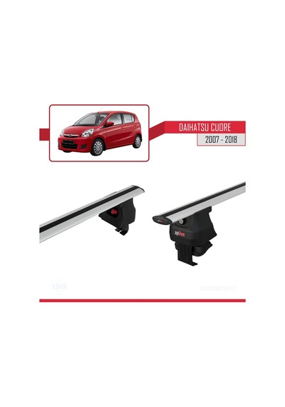 Daihatsu Cuore 2007-2018 Arası İle Uyumlu Ace-4 Ara Atkı Tavan Barı Gri