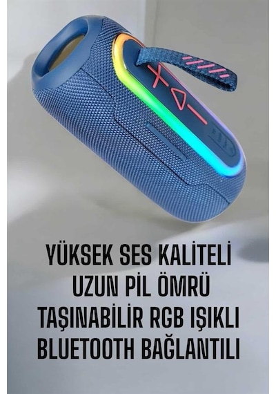 Bluetooth Hoparlör Kablosuz Yüksek Ses Kaliteli Şarj Edilebilir - Lisinya