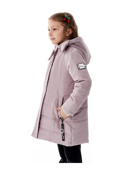 Benitto Kids Kız Çocuk Kapüşonlu Kışlık Şişme Mont 51355 Mor