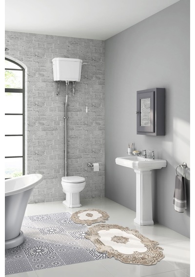Alanur Açelya Lazer Kesim 2 Li Banyo Takimi St210143kr Kahverengi