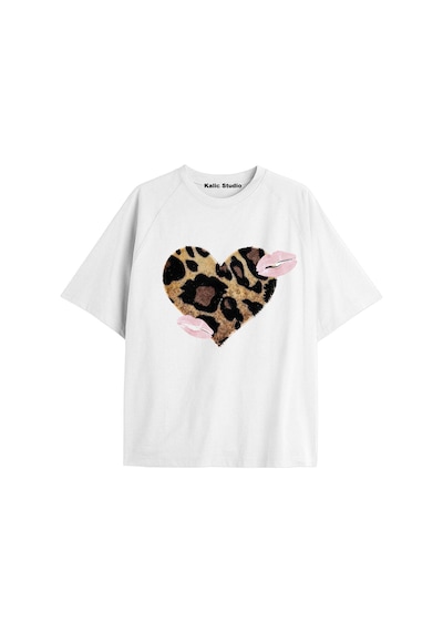 Kalic Studio Y2k Vintage Pickles Baskılı Siyah T-shirt Kod 144 Beyaz-144
