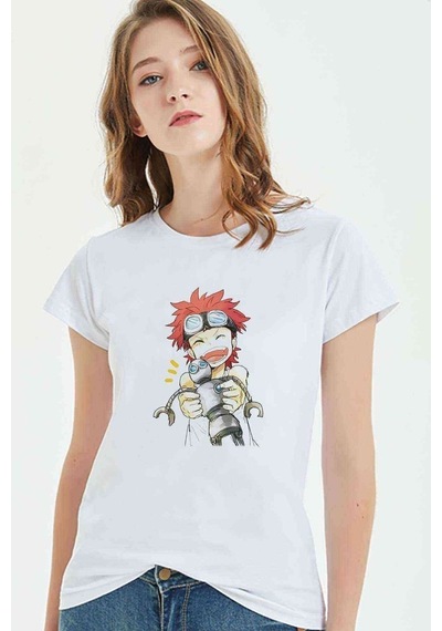 Anime One Piece Baskılı Beyaz Kadın Tshirt (534309640)