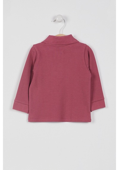 U.S. Polo Assn. U.S. Polo Assn Lisanslı Classic Gül Kurusu Bebek Uzun Kol Yakalı Sweatshirt Gülkurusu