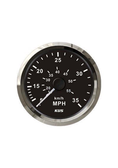 Kus Sürat Göstergesi 35 Mph Siyah 12-24V 85 Mm Siyah