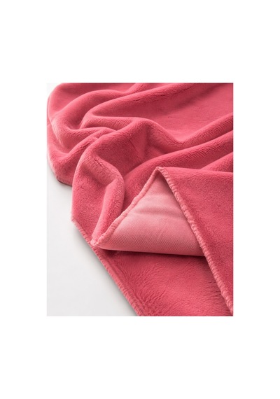 Toscana Tavşan Çilek Pembesi Peluş Kumaş Yumuşak Dokulu Dekoratif 50x150 Cm Çilek Çilek