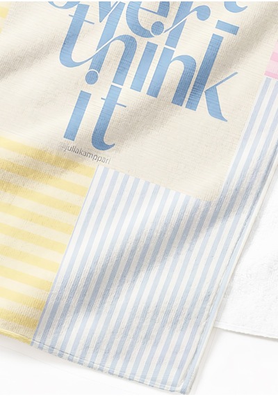 Çizgili Renk Bloklu Dont Overthink Plaj Havlusu - Pastel Akdeniz Stil Hızlı Kuruyan Mikrofiber Havlu Dalgın Mercan Çizgili Renk Bloklu Dont Overthink Plaj Havlusu - Pastel Akdeniz Stil Hızlı Kuruyan Mikrofiber Havlu Dalgın Mercan