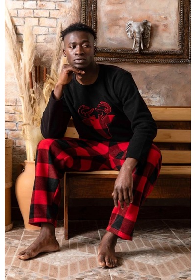 Sude Erkek Kışlık Polar Pijama Takımı A100/11 - 1 Adet 001