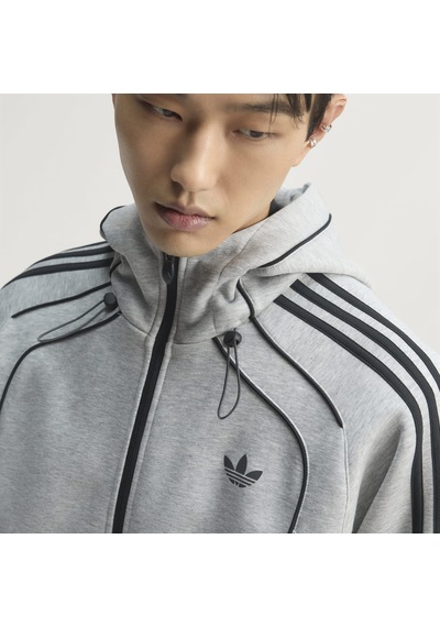 Adidas Kr7070 Spacer Fz Hd Erkek Sweatshirt Gri