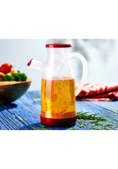 Bayev Ahşap Standlı 2'li 700 Ml Damlatmaz Özellikli Yağlık Seti