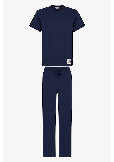 Penti Lacivert Lacivert Erkek Midnight Forest Pantolon Pijama Takımı