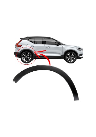 Volvo Xc40 C40 Ex40 Sağ Arka Dodig Çamurluk Dodiği 2017 2025